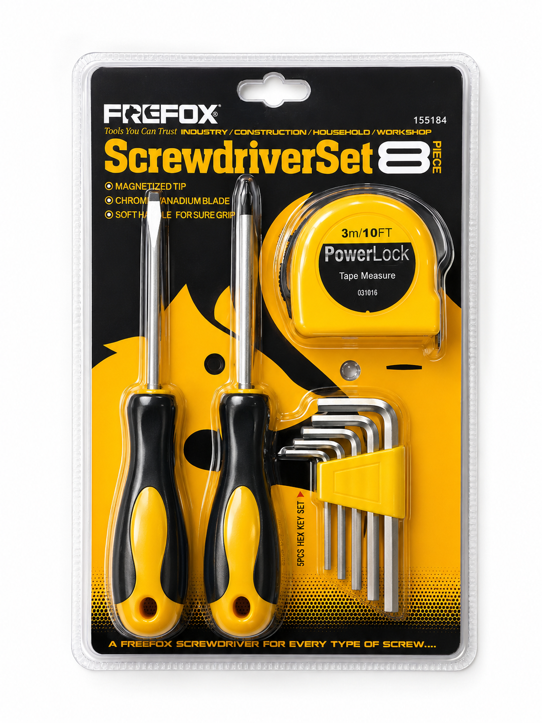 FREFOX 8-Piece Screwdriver Tool Set – 155184