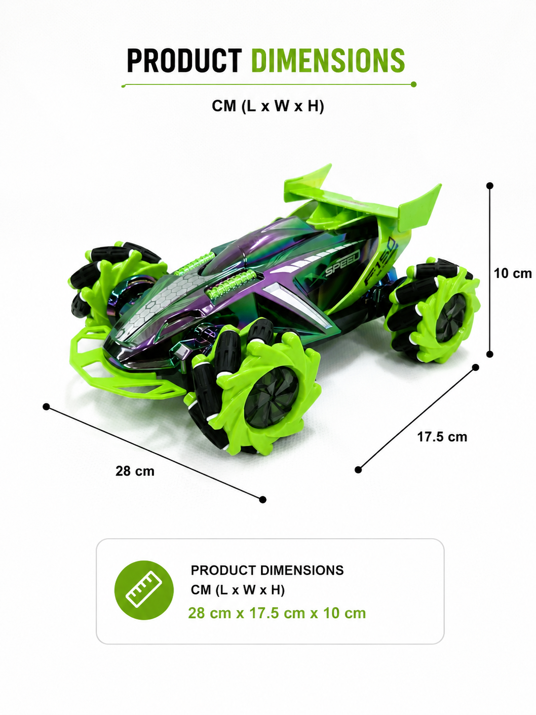 Double Spray Remote Control Stunt Car RCC