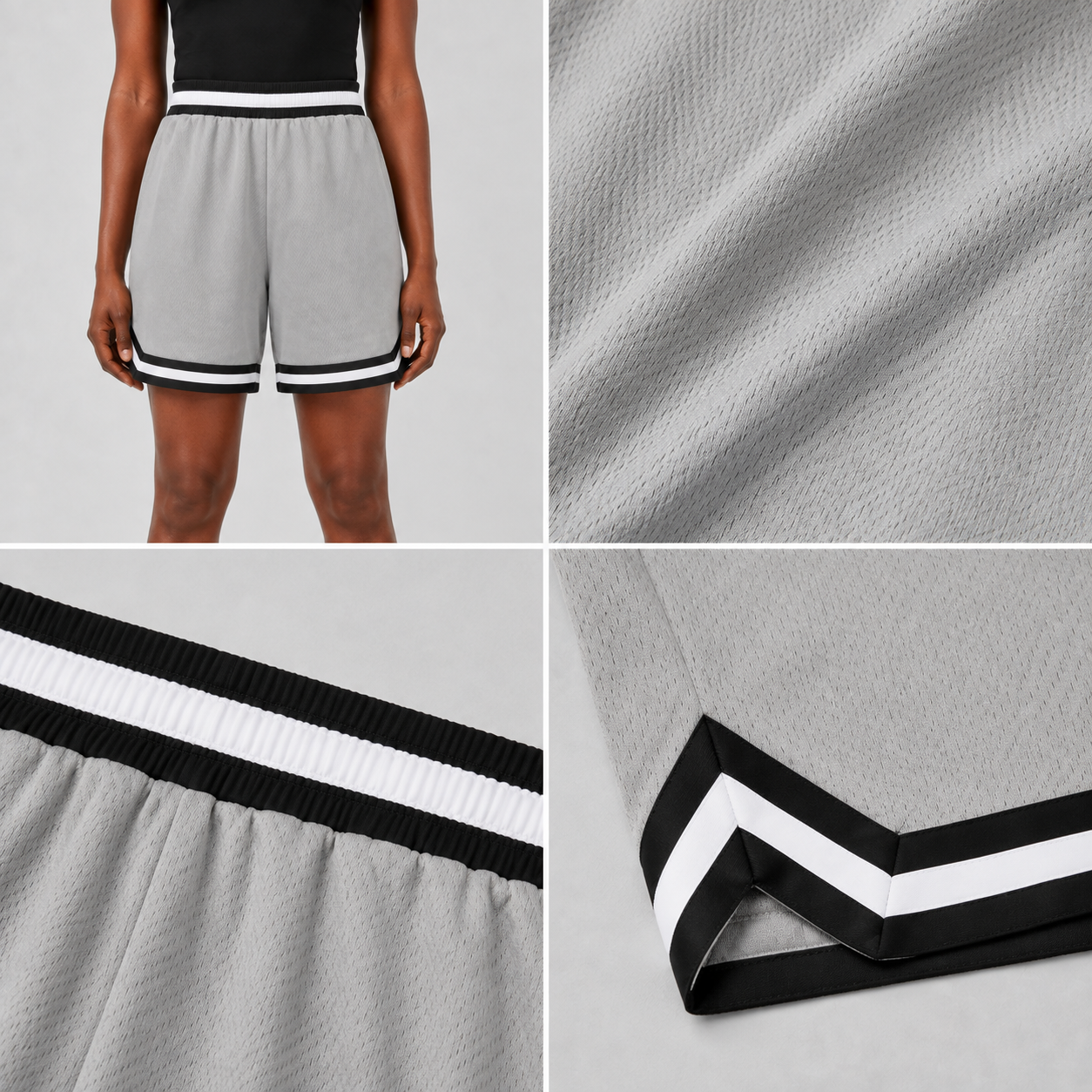 Women’s Basketball Shorts UR-16– Grey