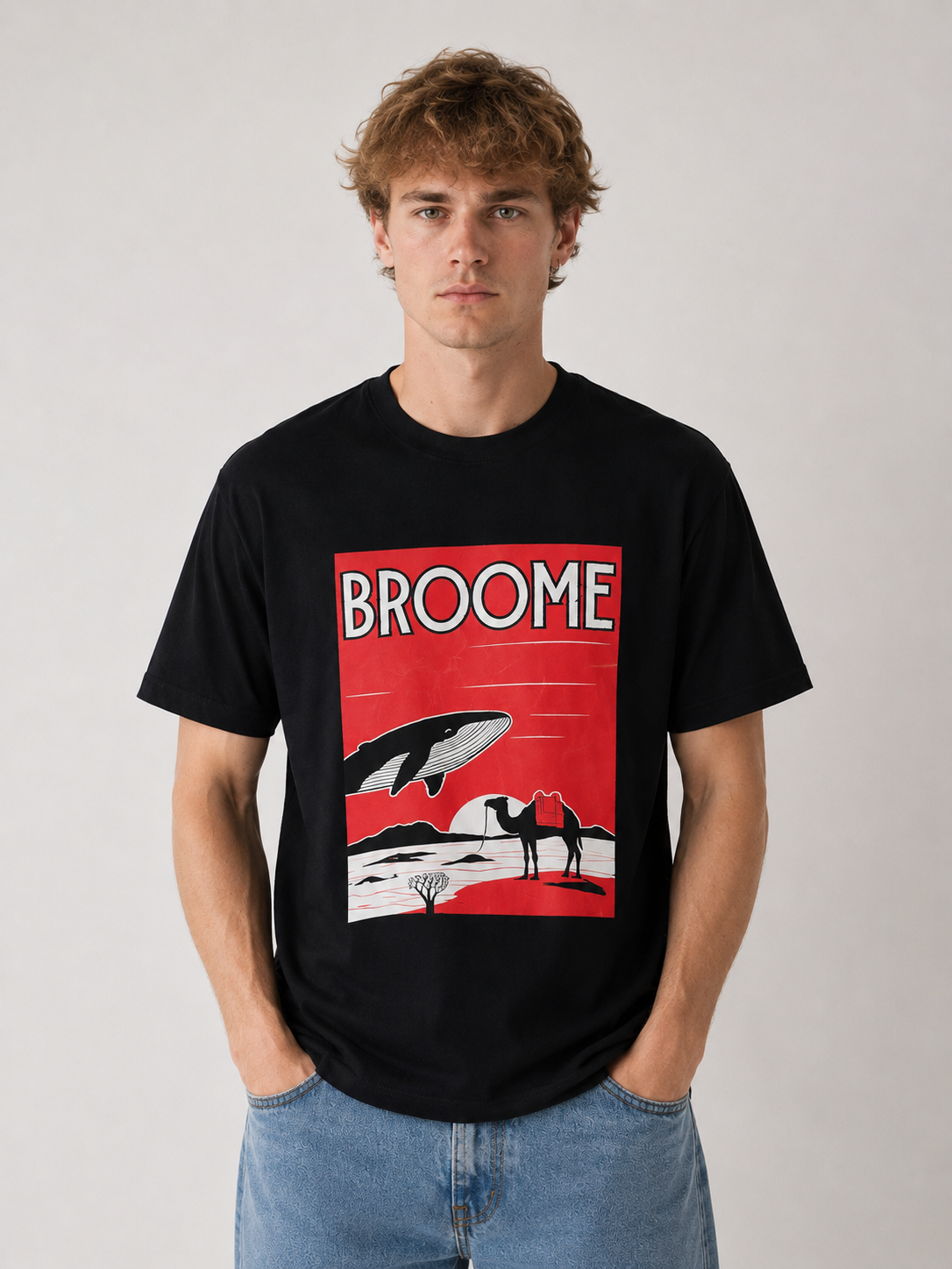 Broome Whale & Camel Graphic T-Shirt