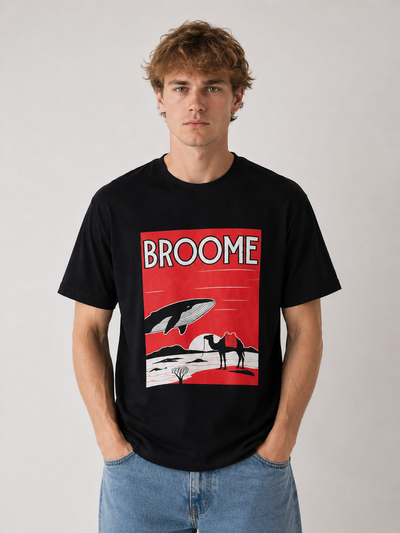 Men's Broome Whale & Camel Graphic T-Shirt