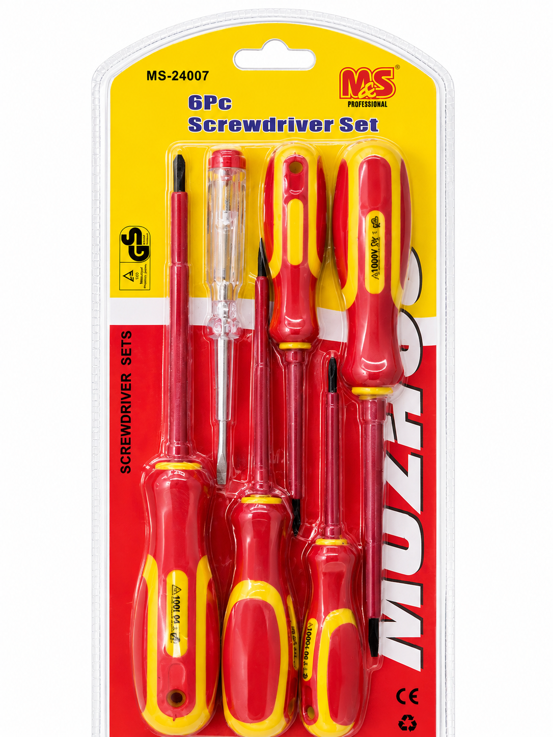 M&S Professional 6-Piece Screwdriver Set – MS-24007