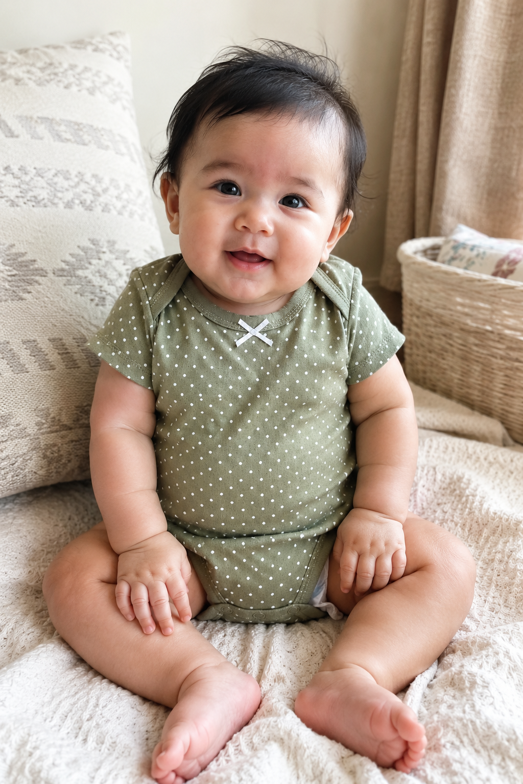 Baby 3-Pack Cotton Baby Bodysuits – Sweet Little Darling & Floral Prints | 0–12 Months