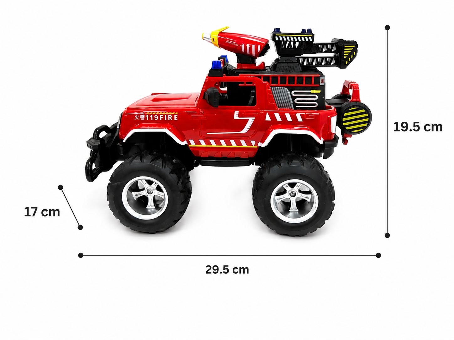 Remote Control Fire Sprinkler Truck with Water Spray | RC Fire Rescue Vehicle
