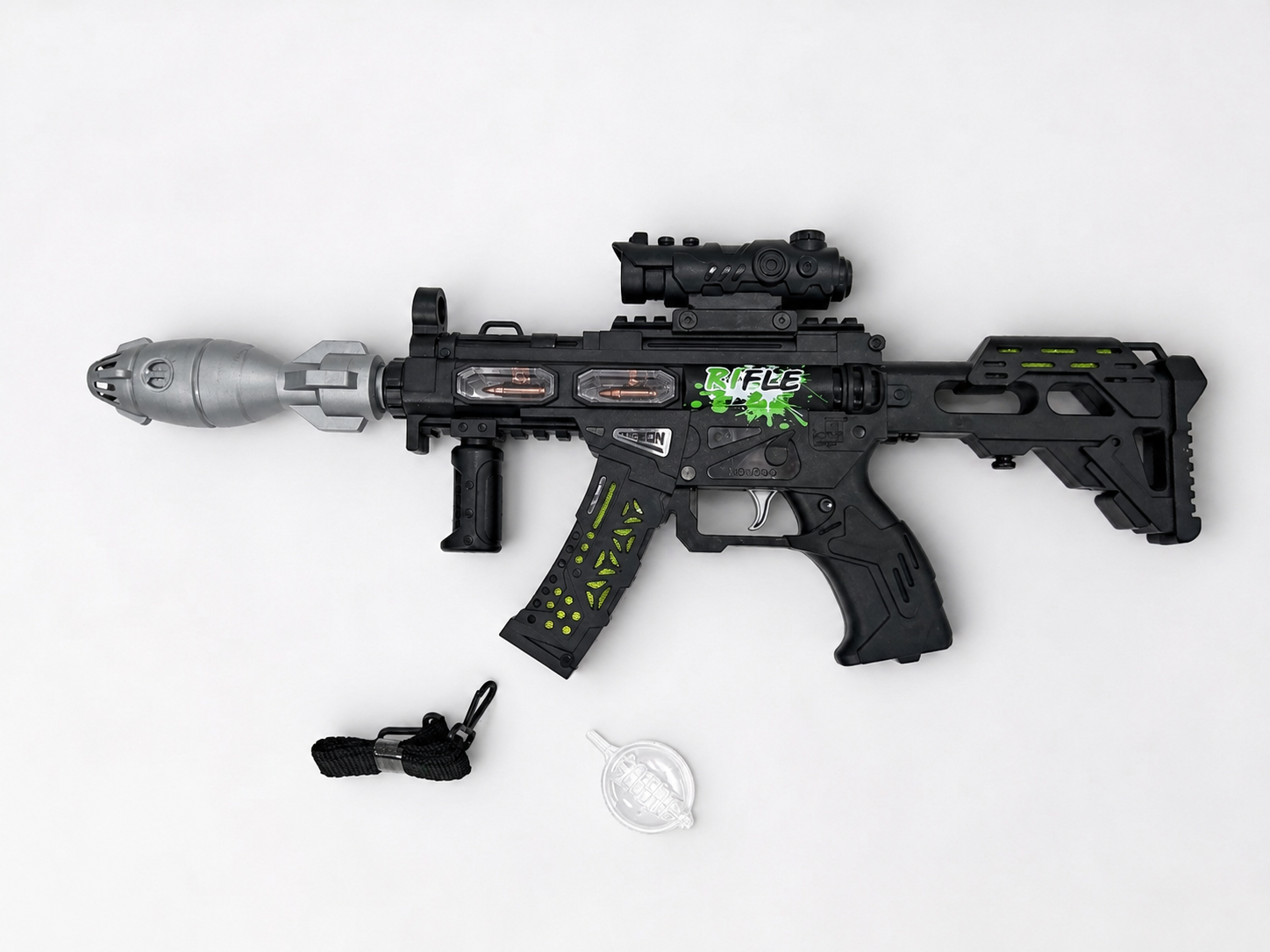 Kids Electric Spray Toy Rifle | Light & Sound Effects | Ages 3+