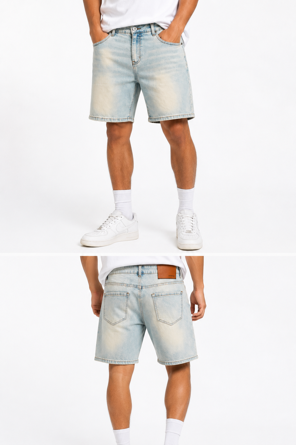 Light Blue Denim Shorts