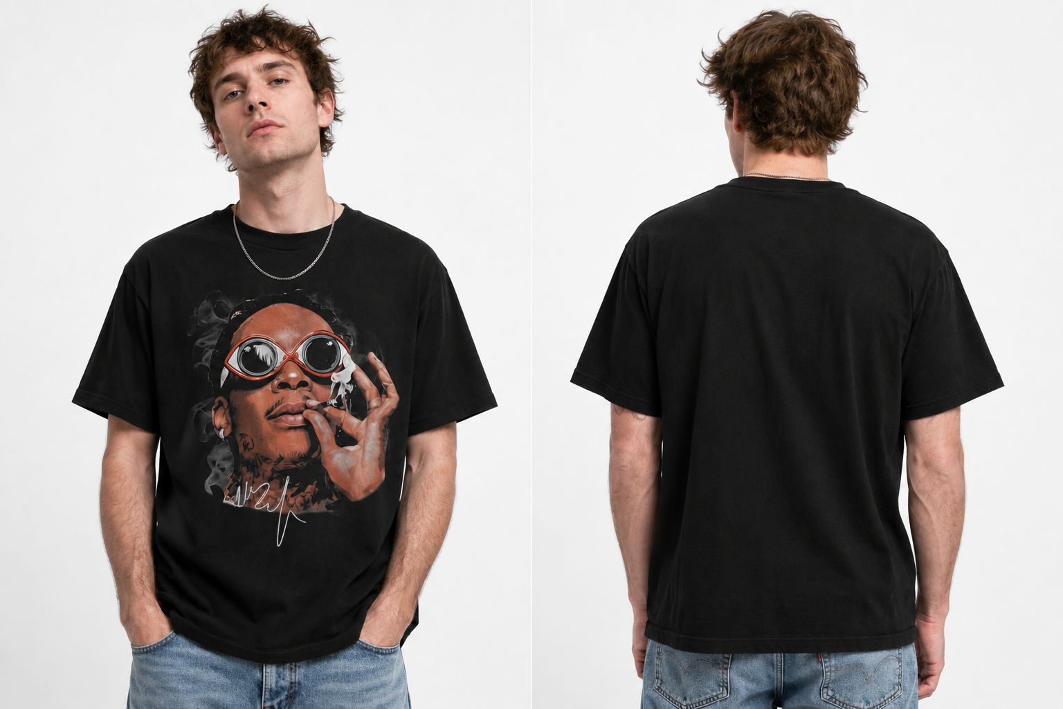 Black Shirt Streetwear