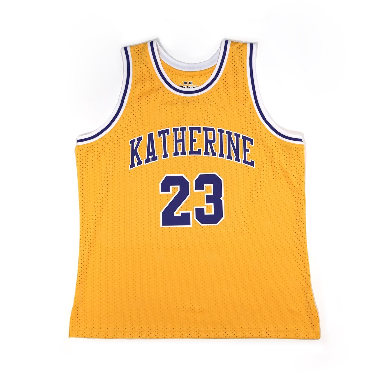 Katherine 23 yellow basketball jersey for men  