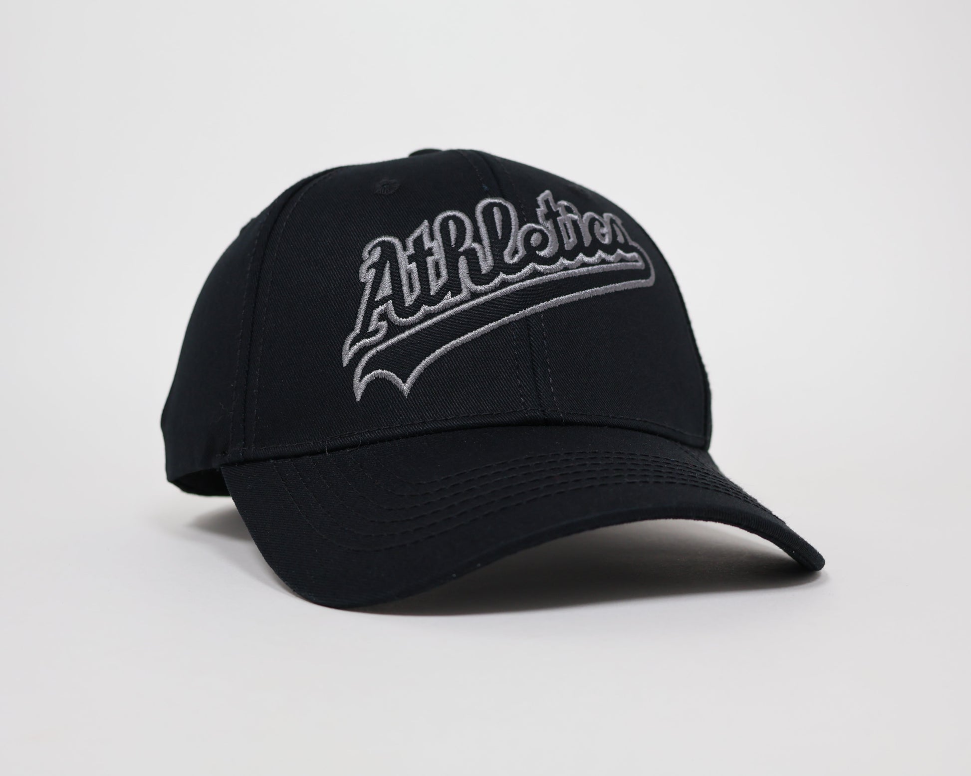 Men's Black Baseball Cap – Athletica Logo Design with Sporty Look and Adjustable Fit 