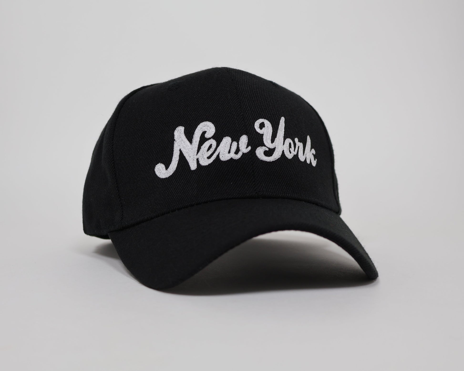 Men's Black Baseball Cap – New York Embroidered Front, Urban Style with Adjustable Fit