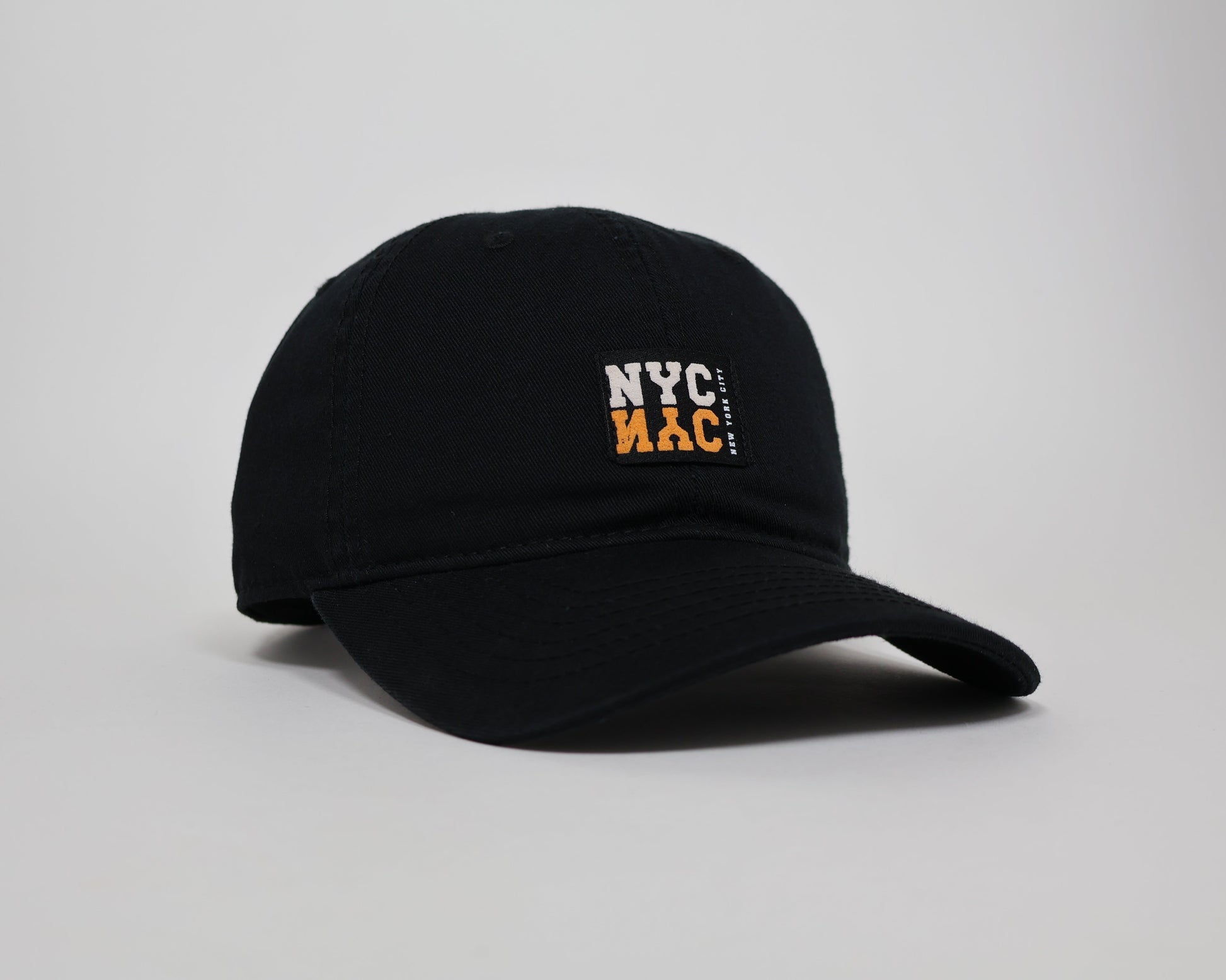 Men's Black Baseball Cap – 'Sunny Delight NYC' Embroidery with Urban Style and Adjustable Fit