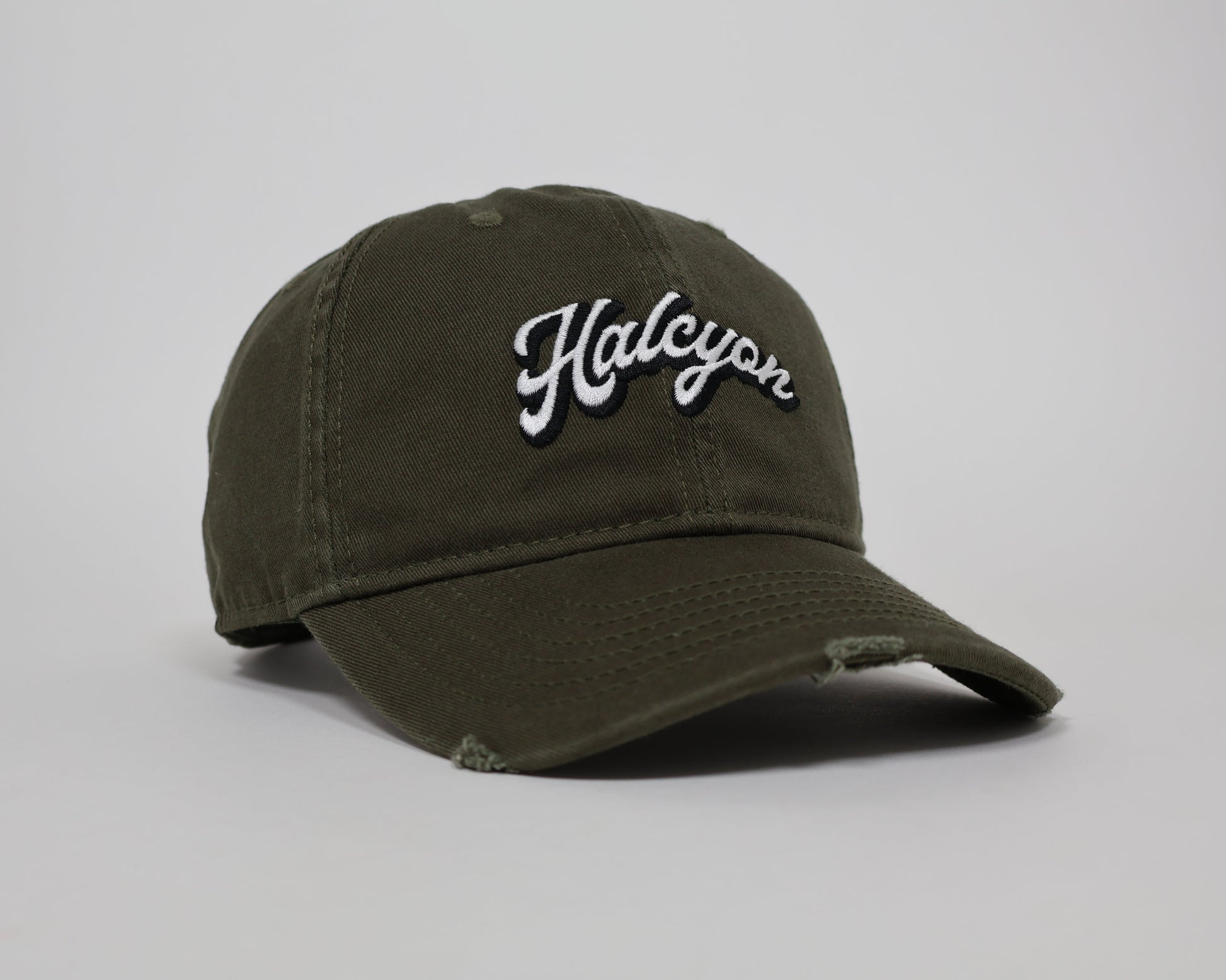 Men's Taupe Baseball Cap – 'Halcyon' Embroidered Logo with Neutral Tone and Adjustable Fit 
