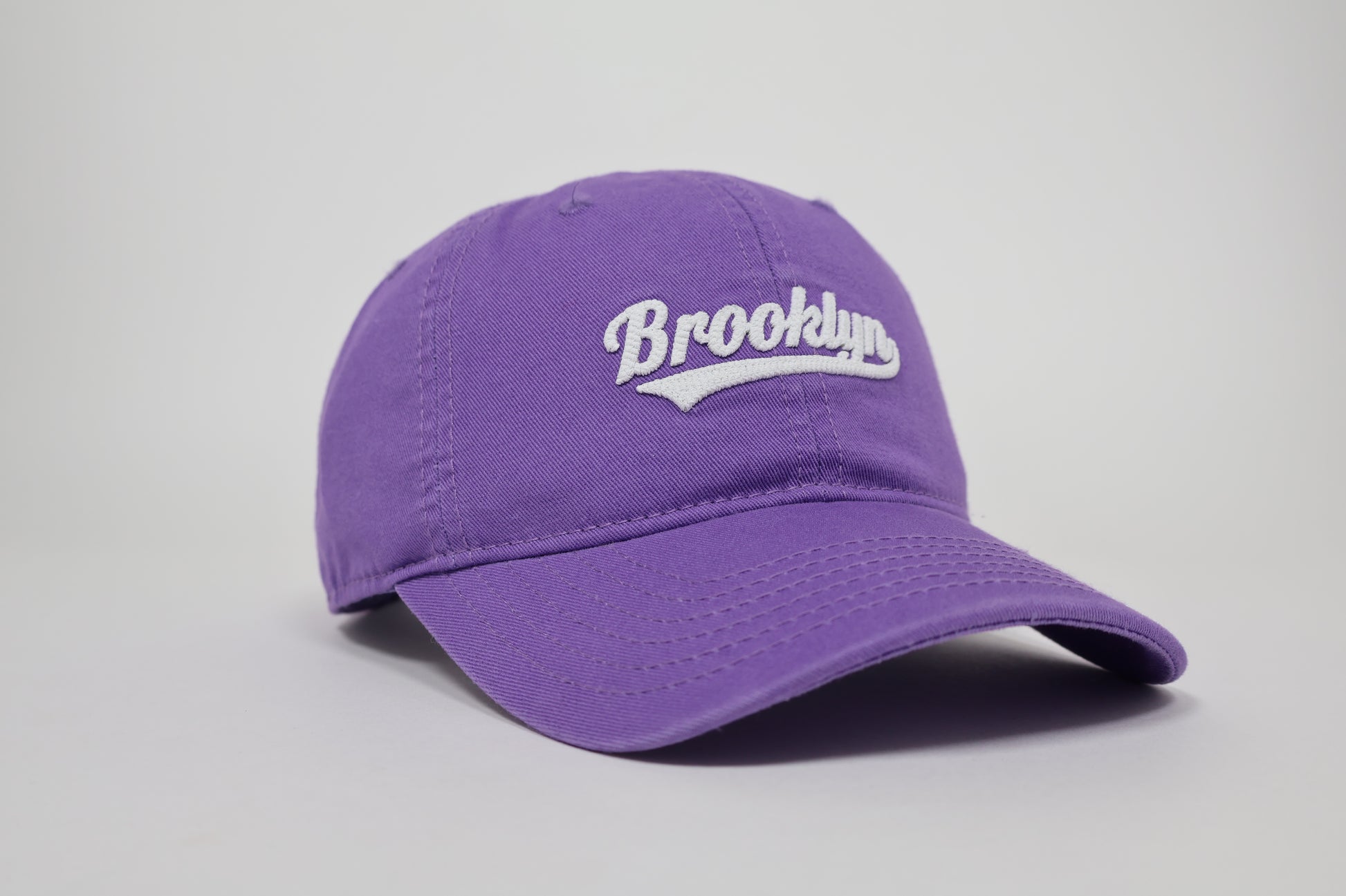Men's Violet Baseball Cap – Brooklyn Lettering, Urban Style with Adjustable Fit