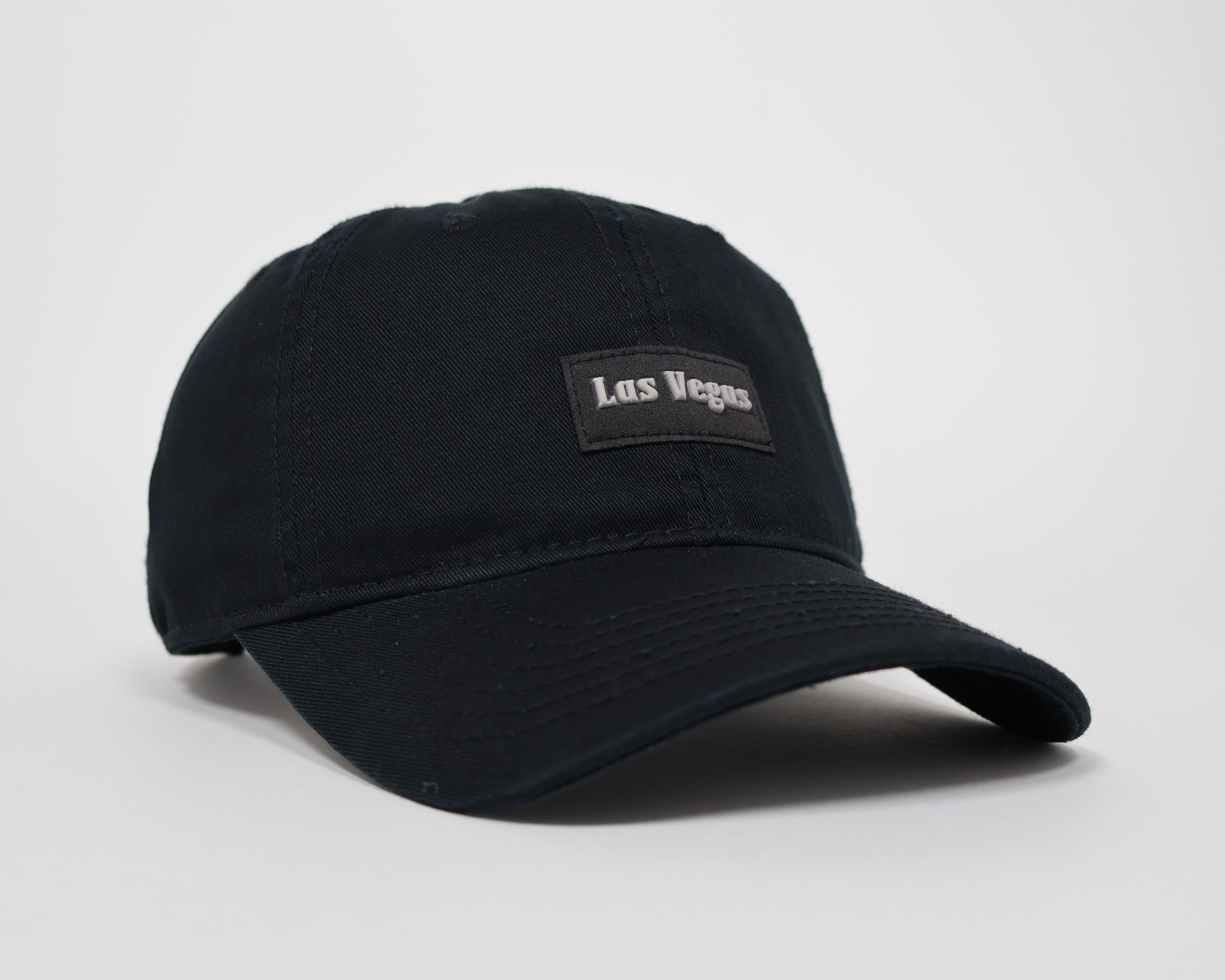 Men's Casual Black Cap – Las Vegas Embroidery, Adjustable Fit for Everyday Wear