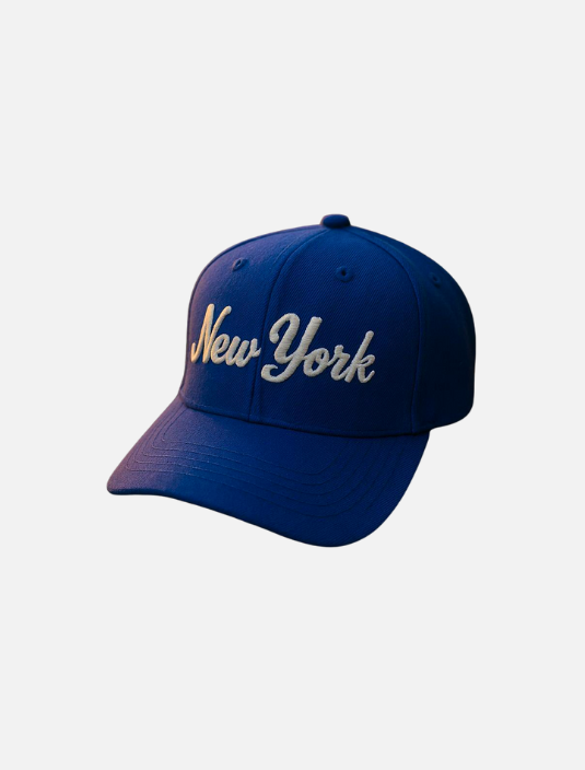 Men’s blue cap featuring New York design