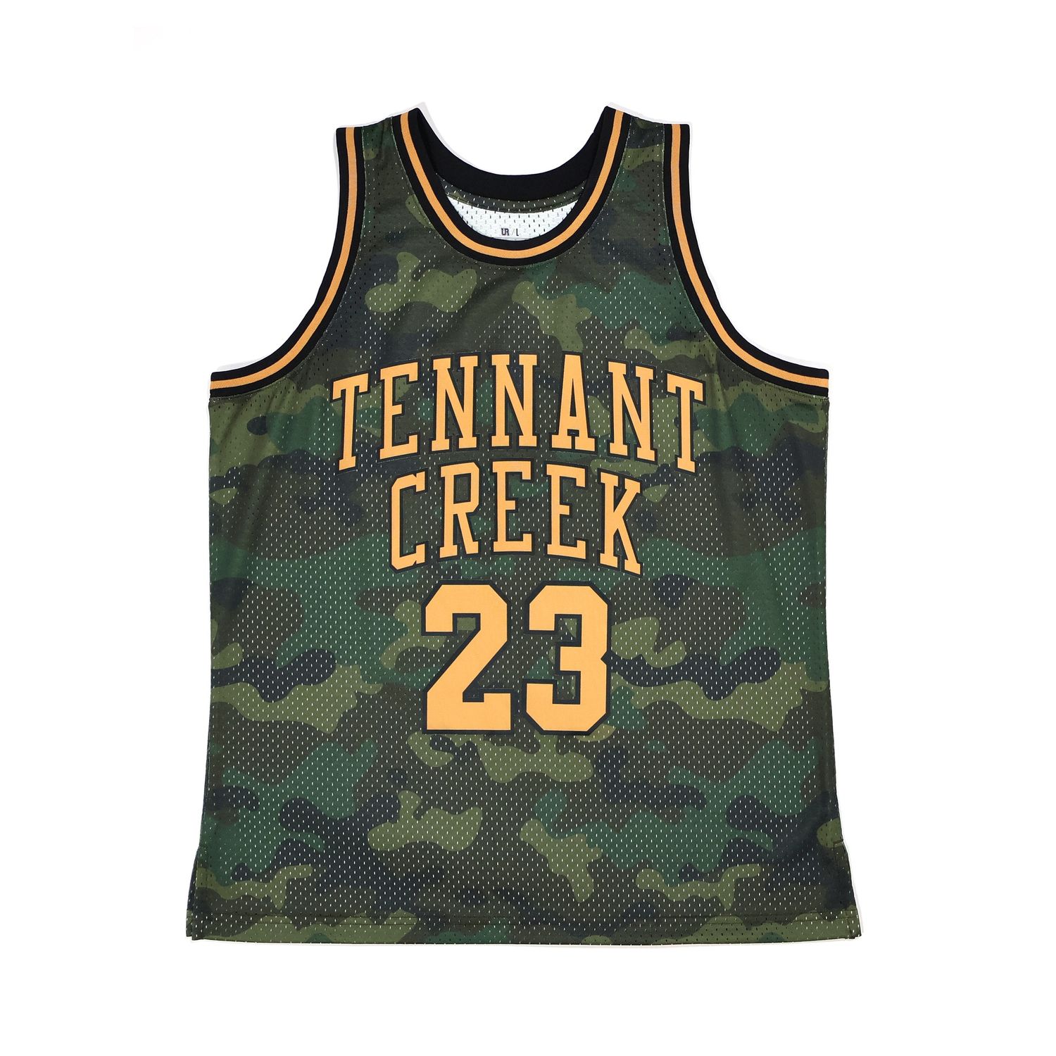 Tennant Creek 23 camouflage basketball jersey for men 